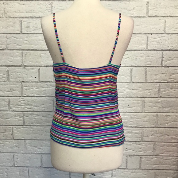 NWT Amanda Uprichard Striped Silk Cami - Picture 2 of 7